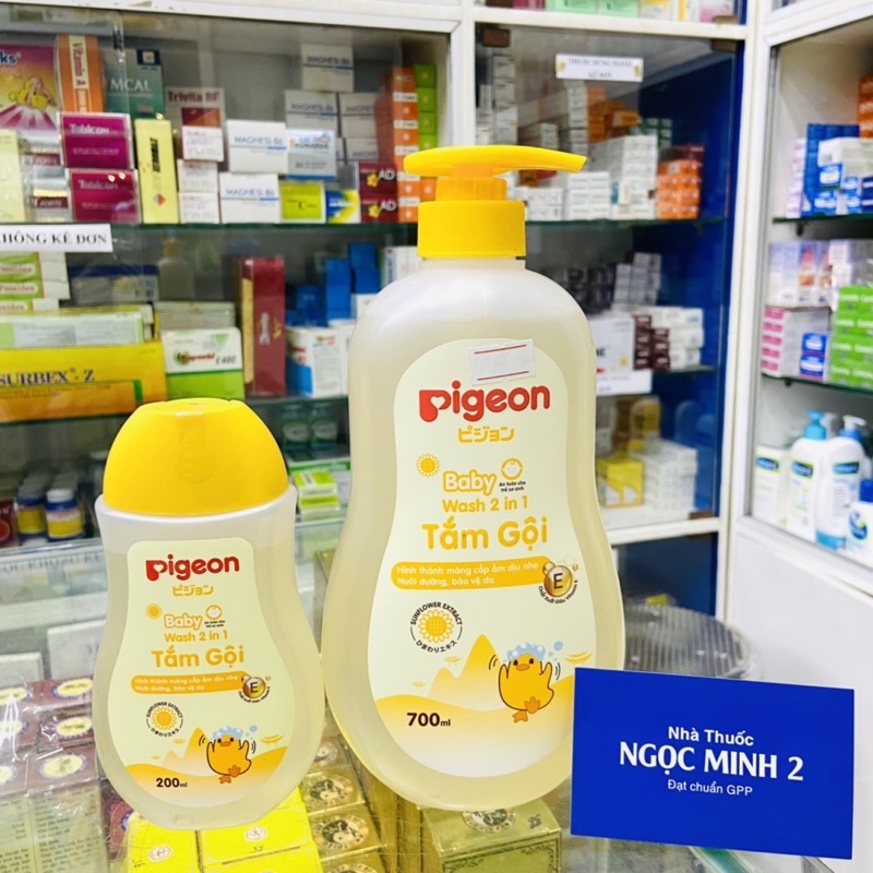 ✅  Pigeon Baby wash 2in1 tắm gội cho bé