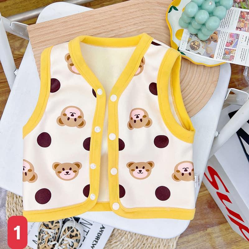 ÁO GILE NỈ NHIỀU HÌNH XINH XẮN CHO BÉ- HÀNG QCCC