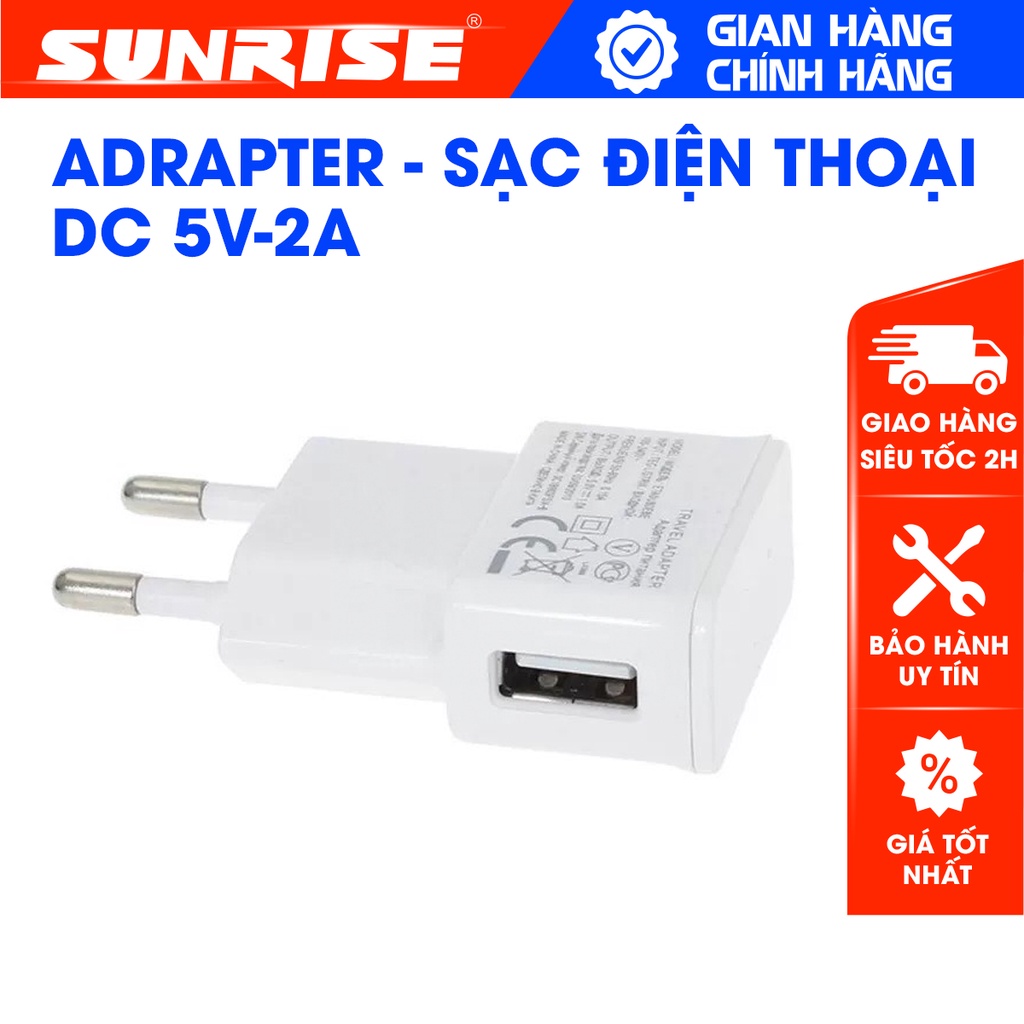 Cốc sạc điện thoại Samsung, củ sạc nhanh DC 5V 2A chất lượng