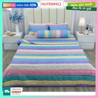 hcm-Ga giường cotton poly kích thước 1m2 1m6 1m8 bọc đệm không vỏ gối