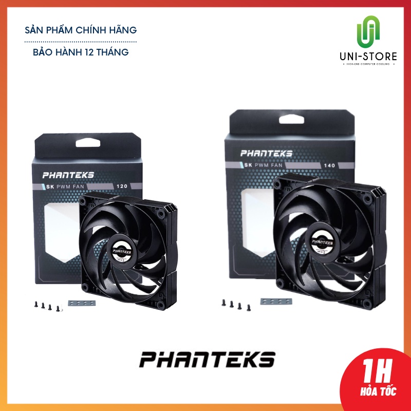 Quạt tản nhiệt Fan Case Phanteks Skiron 120 | 140MM SK PWM FAN - Bảo Hành Chính Hãng