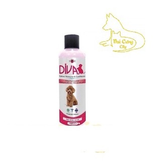 [ phụ kiện ] Siêu Rẻ Sữa tắm cho chó DIVA dưỡng ẩm khử mùi 260 ml