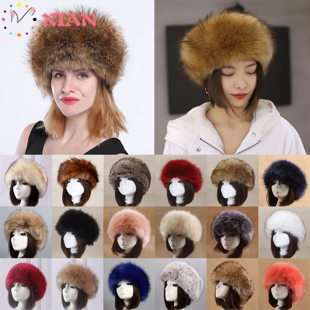 Xiantin Mũ Lông Giả Phong Cách Nga Thời Trang Mùa Đông Dành Cho Nữ