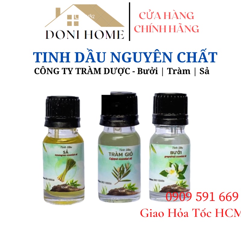 Tinh dầu Sả/ Bưởi/ Tràm NGUYÊN CHẤT + Giấy Chứng nhận công ty Tràm Dược Việt Nam