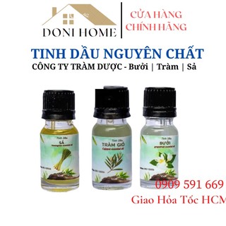 Tinh dầu Sả/ Bưởi/ Tràm NGUYÊN CHẤT + Giấy Chứng nhận công ty Tràm Dược Việt Nam