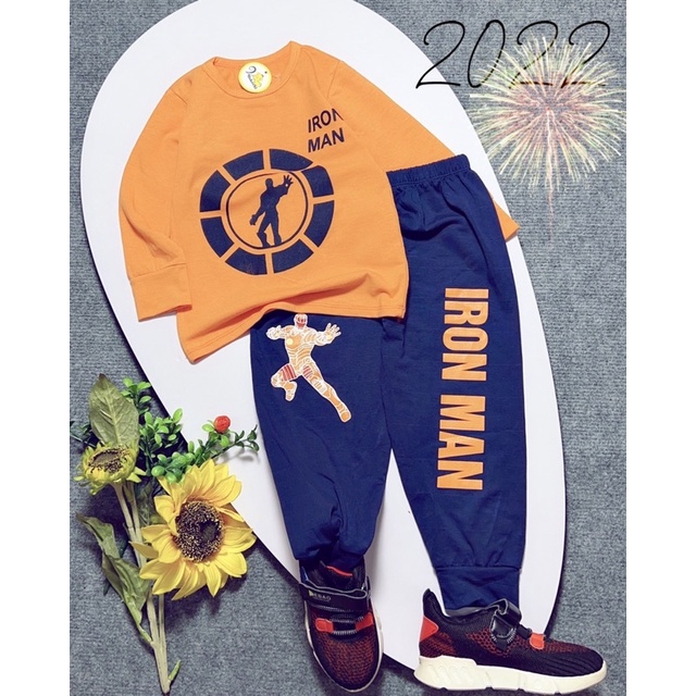 Bộ bé trai dài tay thể thao cho bé 2-5 tuổi thun cotton 4 chiều Jennie kids J495