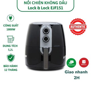 [Mã SPHACL10 giảm 6% đơn 1TR2] Nồi chiên không dầu Lock&Lock EJF151BLK 5.2L
