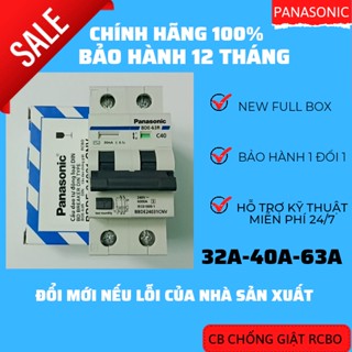 CB Chống Giật Panasonic RCBO 32A, 40A, 63A 30ma