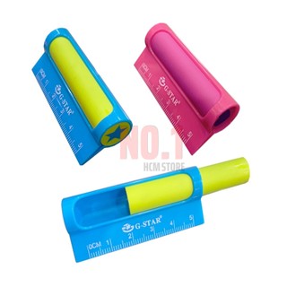 Gôm tẩy chì tích hợp thước kẻ 5cm gstar e - 003 dạng ống cao cấp - văn phòng phẩm no.1