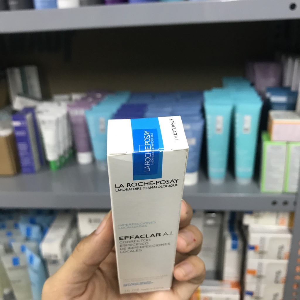 La Roche Posay Effaclar A. I - Kem giảm mụn chuyên biệt LA ROCHE POSAY EFFACLAR A.I dành cho đốm mụn sưng đỏ 15ml