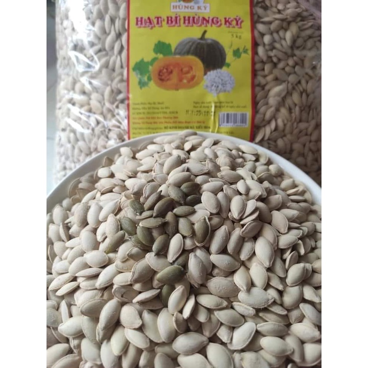 1kg hạt bí được rang tay thơm ngon mẩy hạt