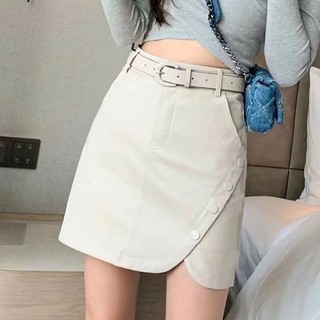 Chân váy da kèm đai đủ màu