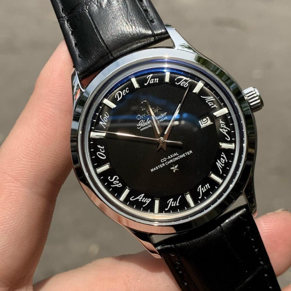 Đồng Hồ Nam OMG Sapphire OMA125A Mặt phân ô tháng Máy Cơ Automatic Nhật