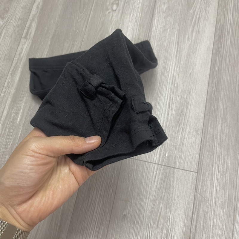 XD- Quần legging lỡ đen nơ gấu size 12m-5y
