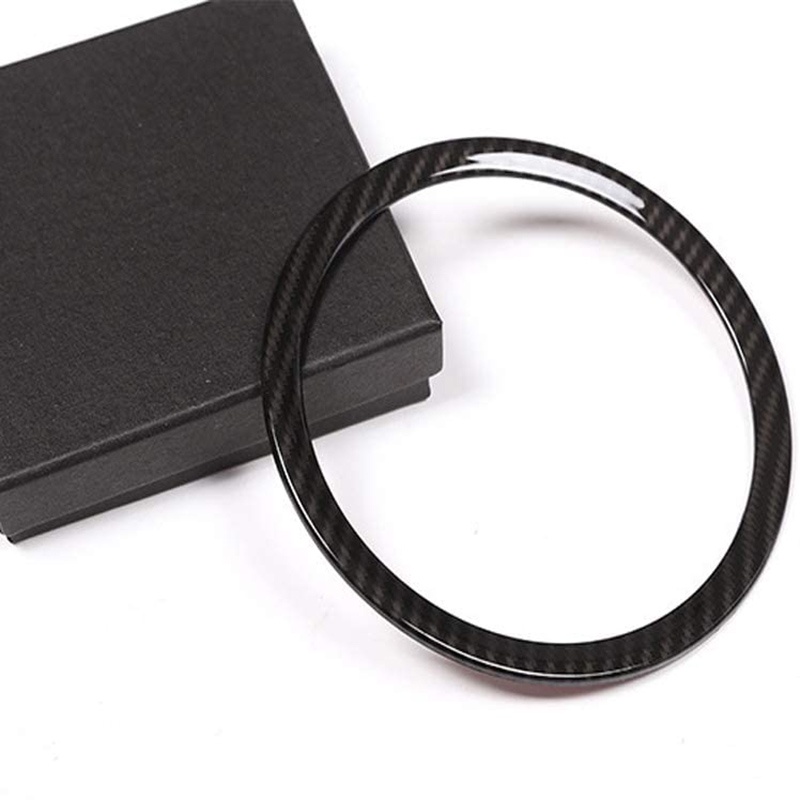 Bộ 4 Khung Viền Vô Lăng Xe Hơi Bằng Sợi Carbon Cho Mazda 3 Cx-30 2019 2020