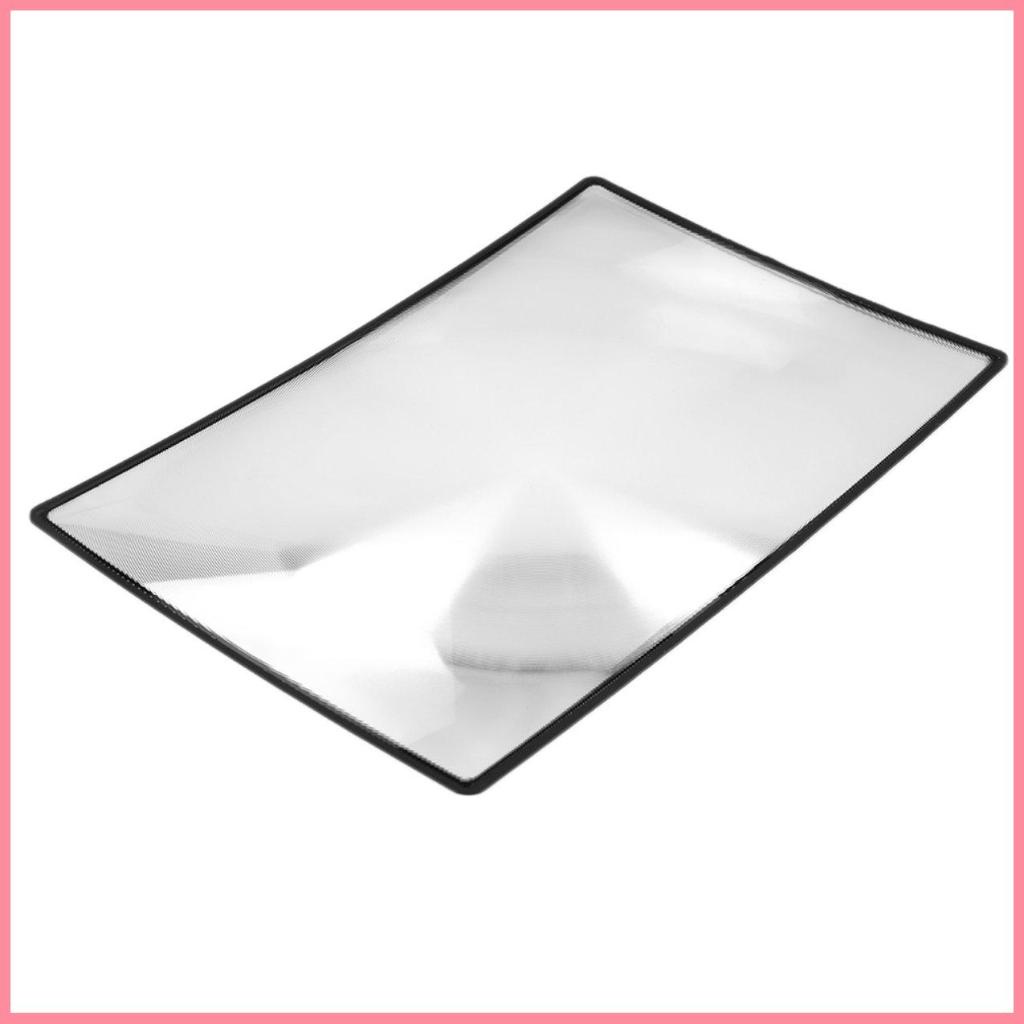 Tấm kính lúp 3X PVC Trang sách Kính lúp Thiết bị phóng đại đọc sách