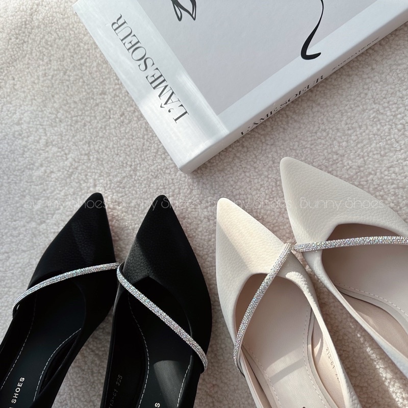Giày cao gót quai đá chéo - Bunny Shoes