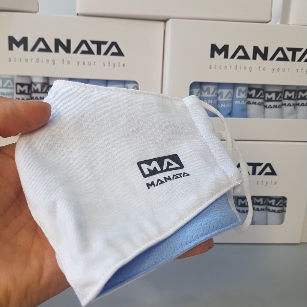 Set 5 Khẩu Trang Vải Kháng Khuẩn MANATA
