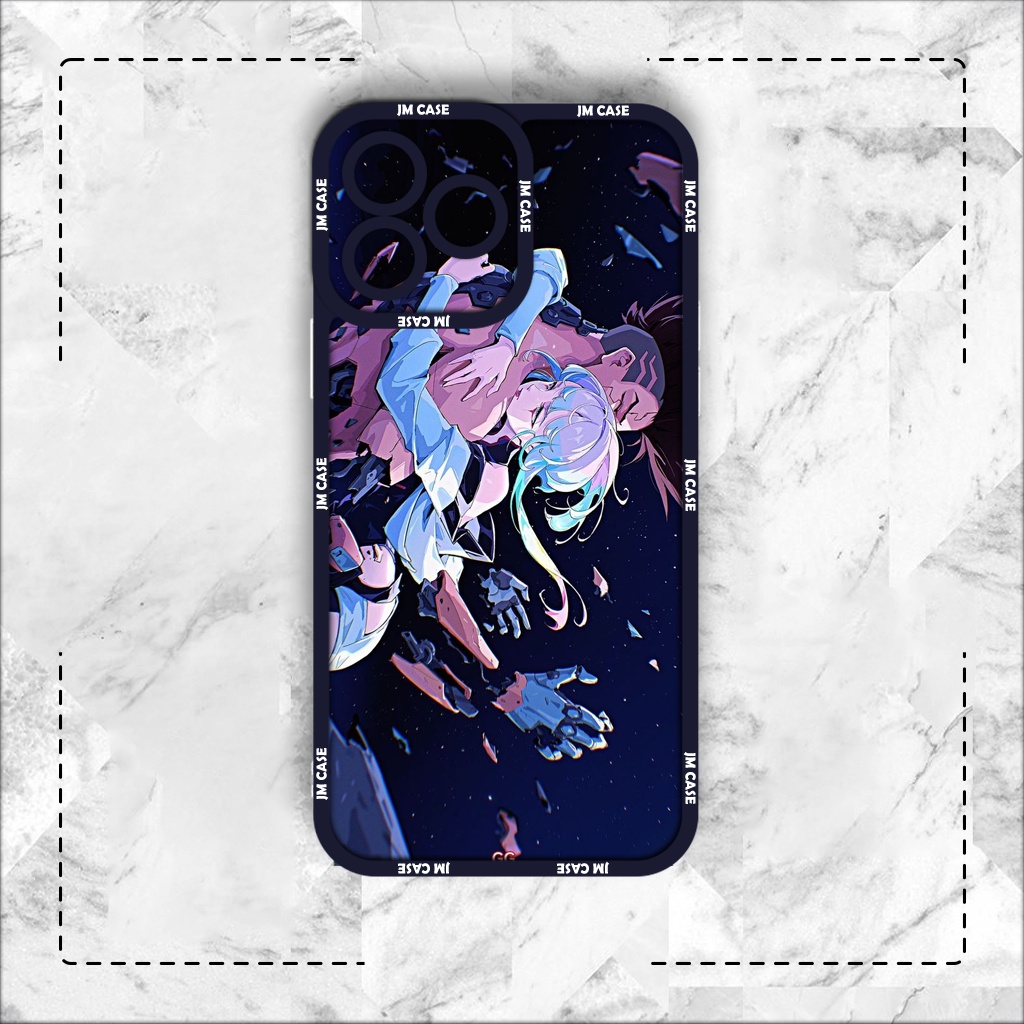 Ốp lưng iphone cạnh vuông JMCase Lucy David Anime Cyberpunk Edgerunners 7/7plus/8/8plus/x/xs/11/12/pro/max/plus/promax