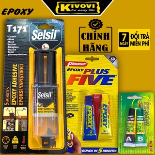 Keo Ab Trong Suốt EPOXY Chịu Nhiệt, Chịu Lực Tốt  - Keo Epoxy 2 Thành Phần -Keo Dán Sắt, Sứ -Keo AB 2 Thành Phần Kivovi