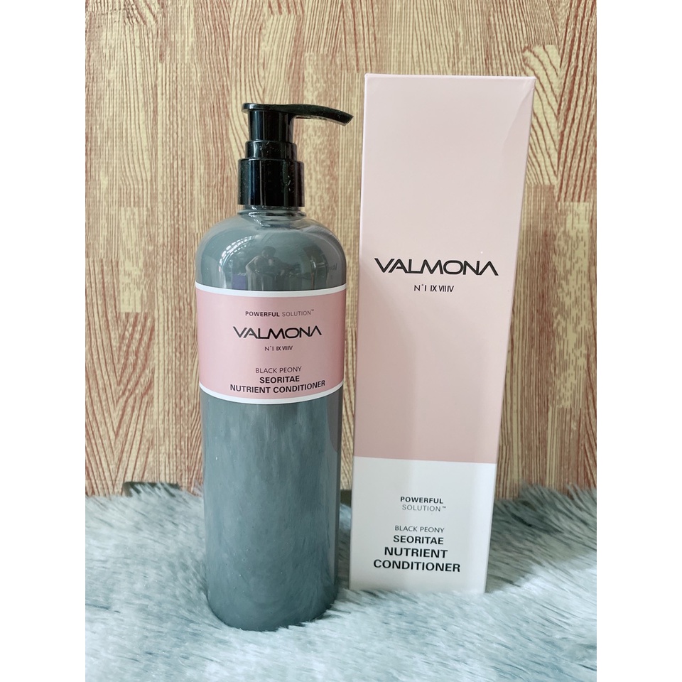 Dầu gội / dầu xả Valmona Black Peony Seoritae (hoa mẫu đơn đen) nội địa Hàn , sử dụng trong các SPA 480ml
