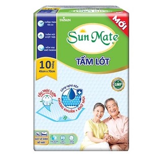 TẤM LÓT TÃ NGƯỜI GIÀ SUNMATE 10 MIẾNG