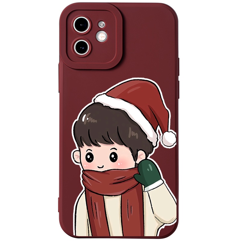 Ốp điện thoại JURSUE hoạt hình cặp đôi dễ thương đẹp Cho iPhone 14 13 12 11 Pro Max SE 2020 X XR XS 8 7 ip 6S 6 Plus kute XYH872