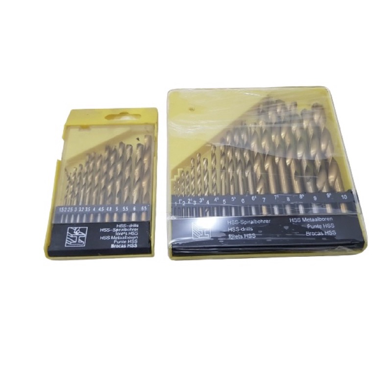 Bộ Mũi Khoan Sắt Thép Gỗ Đa Năng Vàng-Đen Cao Cấp, Có thể khoan gỗ, sắt thép, thủy tinh, gốm sứ, gạch men, tường bê tông