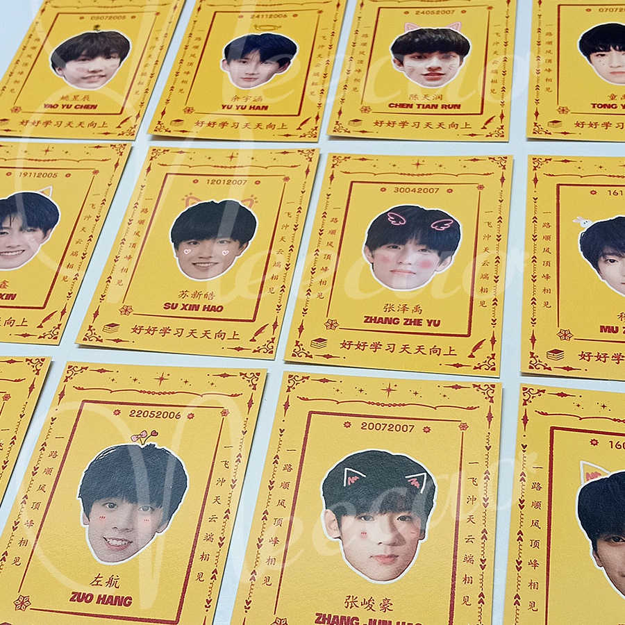 1Thẻ Cầu Bias Card TF Family TNT TF Gia Tộc F3 Thời Đại Thiếu Niên Đoàn Thành Viên Teens In Times Designed Unoff Neecao