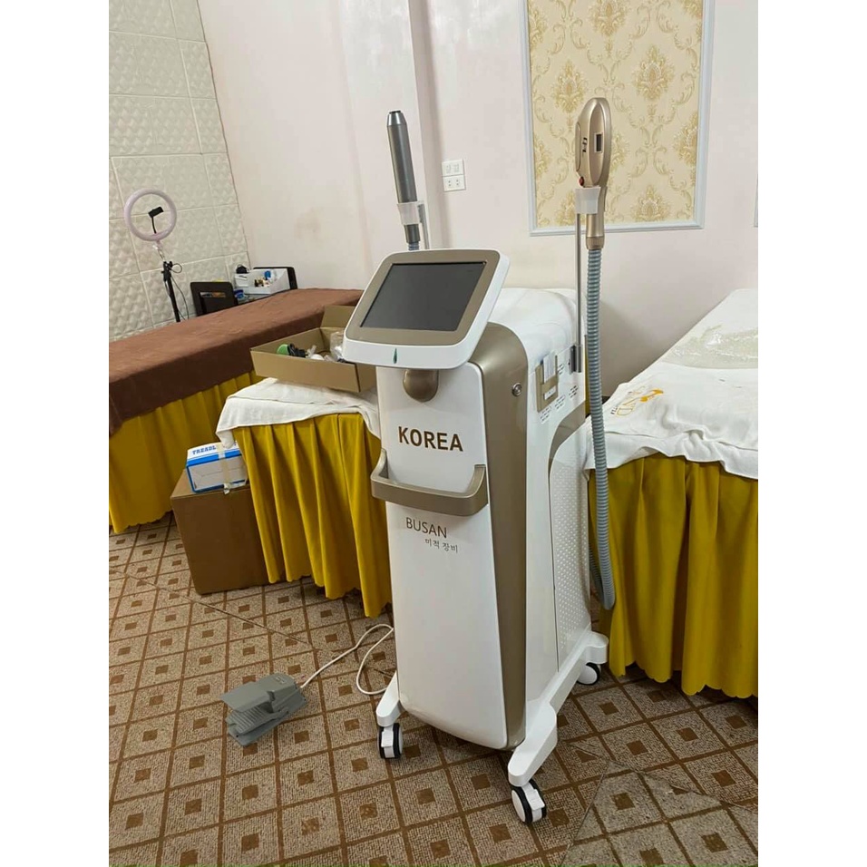 Máy triệt lông vĩnh viễn spa BUSAN và laser xóa xăm xóa nám tàn nhang
