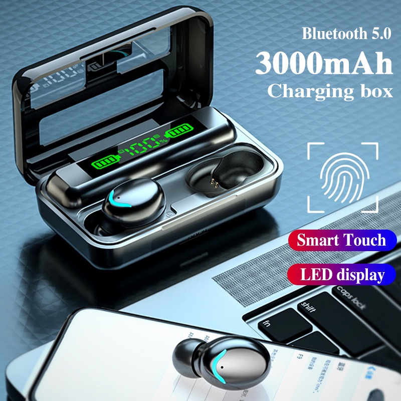 Tai Nghe Nhét Tai bluetooth 5.0 Âm Thanh Siêu Trầm Có Micro Cho Chơi Game f9 9d tws 9d tws 5.0