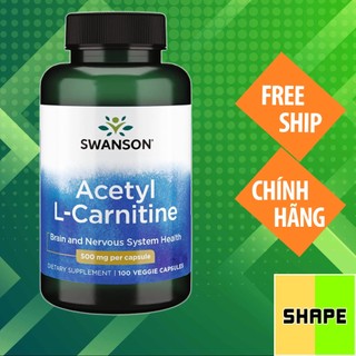 Acetyl l-carnitine | swanson acetyl l-carnitine 500 mg - bổ não, tăng cường chức năng não - chính hãng shape