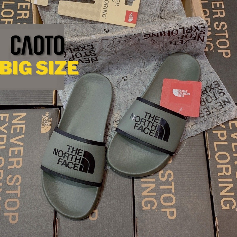 Dép Nam The North Face Đế Mềm Màu Xám Big Size - Dép Big Size Nam 45 46 47 48