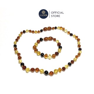Combo vòng hổ phách amber cho bé 3 - 5 tuổi - trang sức lador - ld00035