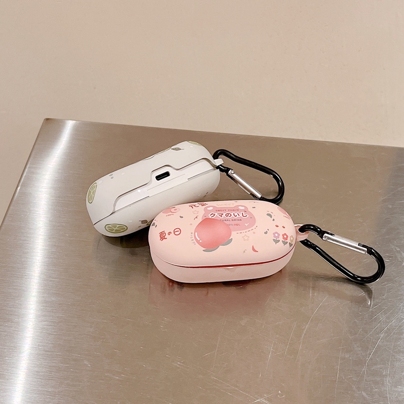 Vỏ Bảo Vệ Hộp Sạc Tai Nghe HUAWEI Freebuds SE Hình Trái Đào / Phi Hành Gia / Gấu Dễ Thương Cho Cặp Đôi
