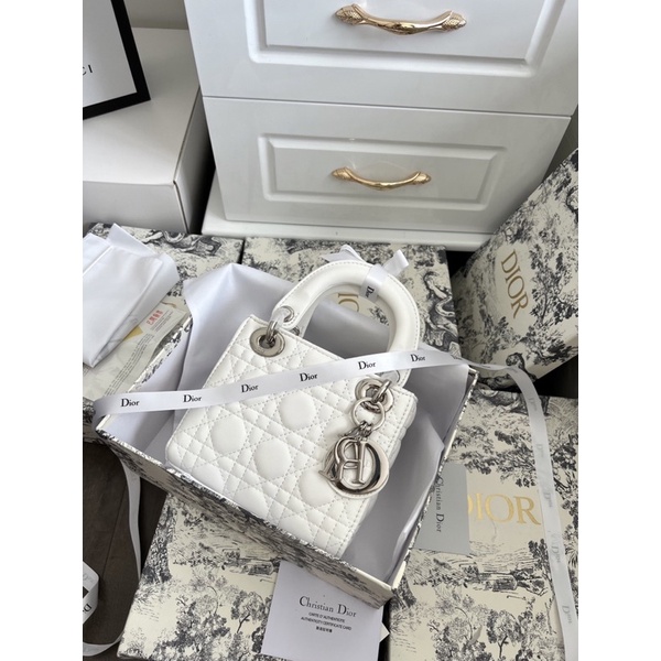 Túi xách la-dy da lì khoá bạc mini