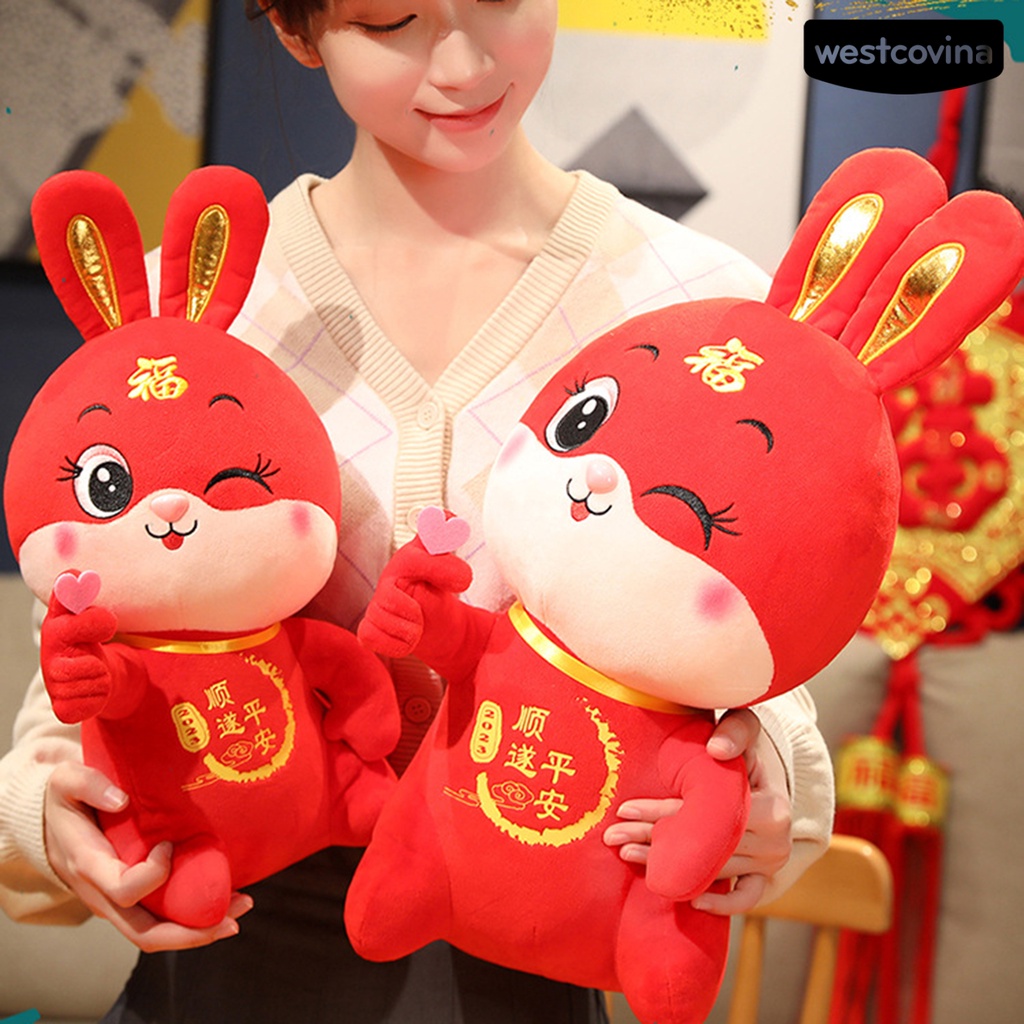 [Hot]☃Thỏ Nhồi Bông Ba Chiều Trang Trí Lễ Hội