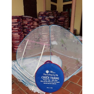 Mùng chụp tự bung người lớn chống muỗi - màn tự bung đỉnh chóp cao cấp 1m2 1m6 1m8 2m2 gấp gọn thông minh