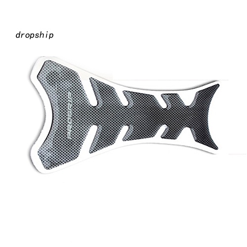 Miếng Dán Trang Trí Bình Xăng Xe Hơi Hình Xương Cá Bằng Sợi Carbon Màu Đen