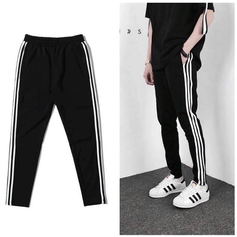 Quần sọc thể thao nam,quần thu đông nam chất umi cao cấp