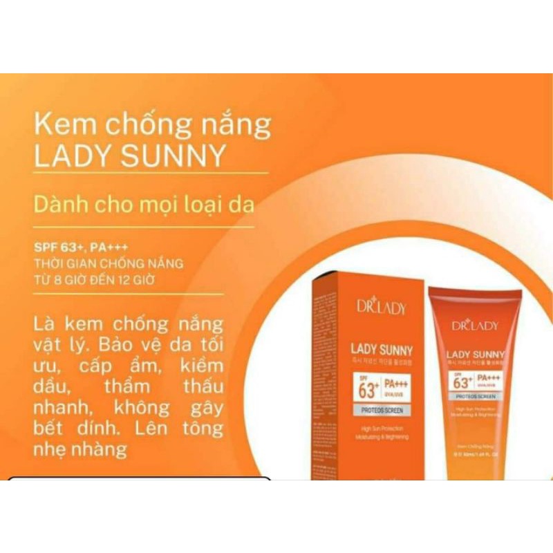 kem chống nắng Dr Lady SPF50+