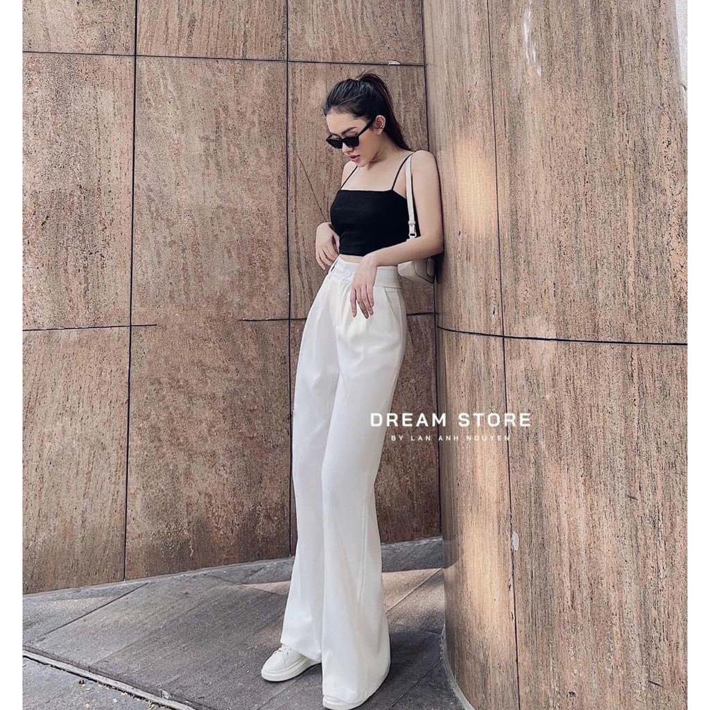 Quần ống Rộng Nữ Lưng Cao Dáng Dài Siêu Hót Mã 70