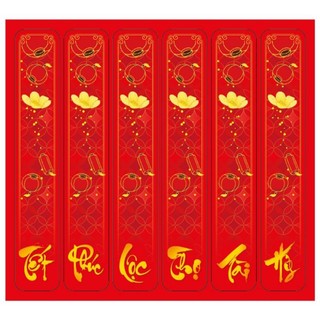 Tem decal tết 1,6×9 cm,tờ 6 tem dài