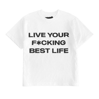 Áo thun ngắn tay LiveUF* White Boxy T-shirt 280gsm