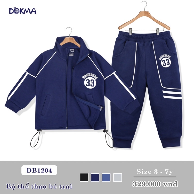 Bộ Thể Thao Dokma 3-7y