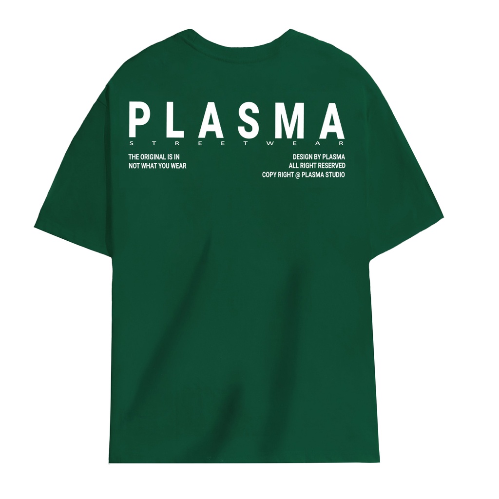 Áo thun Unisex PLASMA GREEN Tee phông nam nữ tay lỡ oversize form rộng