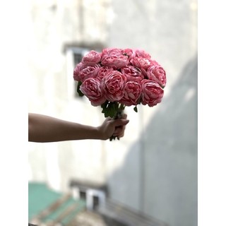 Cành Hoa Hồng Hoa Vải Lụa