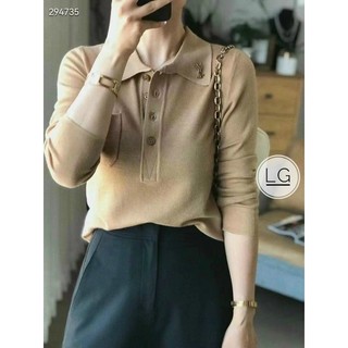 Áo len gắn tag y.s.ll cổ polo