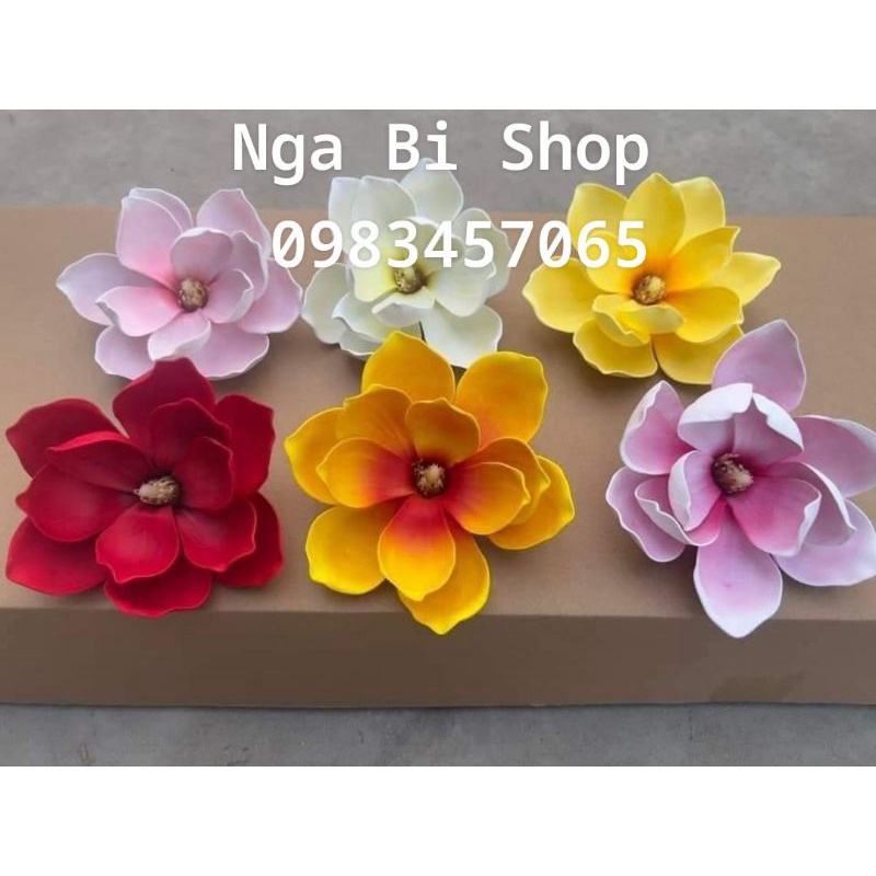 ĐẦU BÔNG HOA MỘC LAN XỐP SIZE TO TRANG TRÍ THÁP BÁNH ,THÁP NƯỚC ,OẢN TÀI LỘC,PHỤ KIỆN TRANG TRÍ CAO CẤP