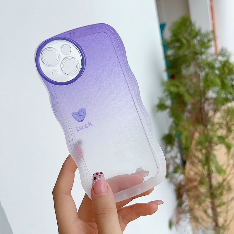 OPPO A17 A57 2022 A77S A76 A96 A16 A16S A74 A95 A55 A54 4G 5G A53 A33 2020 A52 A72 A92 A93 A94 A15S A15S A31 A1K A12E A3S A9 A5 A7 A5S A12 A11K A83 A71 2018 A59 F11 Pro F9 F7 F1S F5 Youth Gradient Watercolor Luck Happy Waves Edge Clear Phone Case STB 09